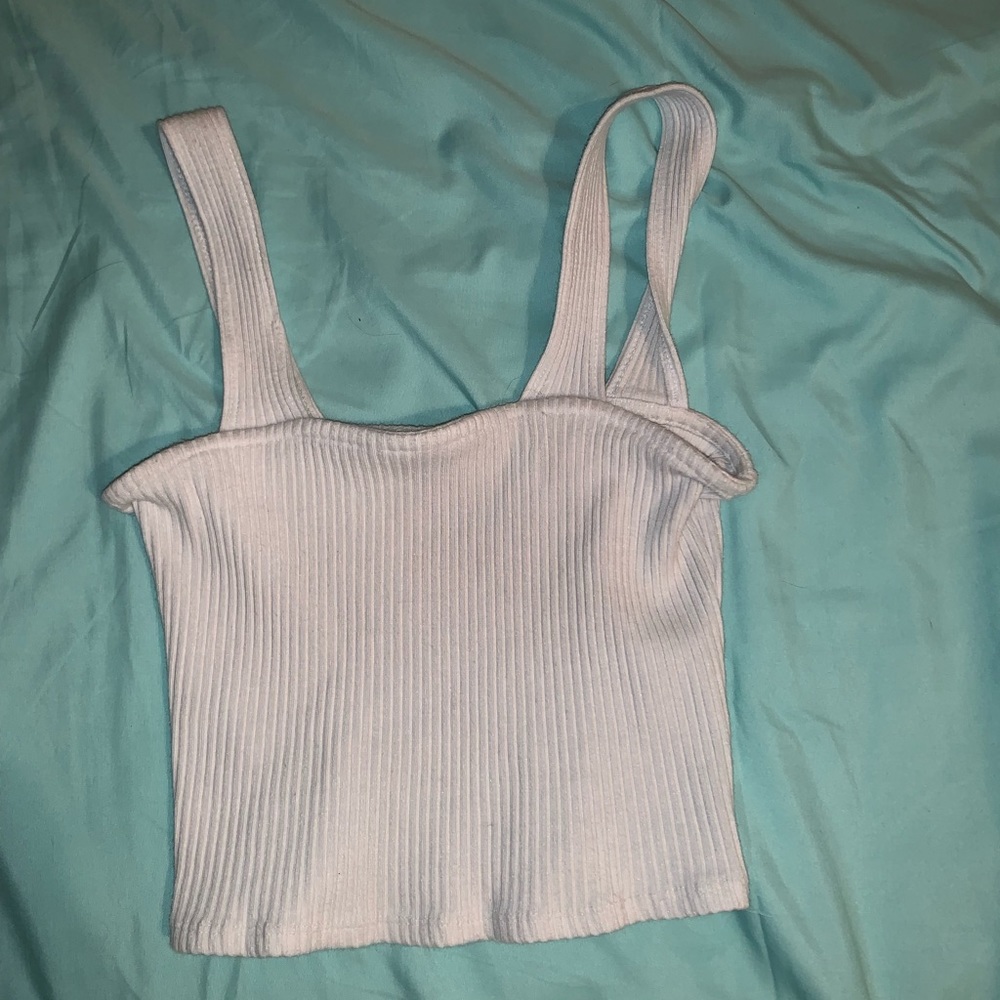 White crop top